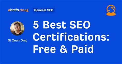 5 Best SEO Certifications: Free & Paid .